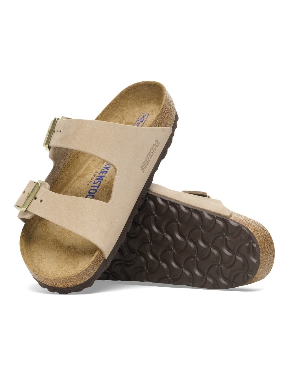 Birkenstock Women's Arizona Soft Footbed Sandals, Sandcastle, 8-8.5 Medium - Picture 3 of 7